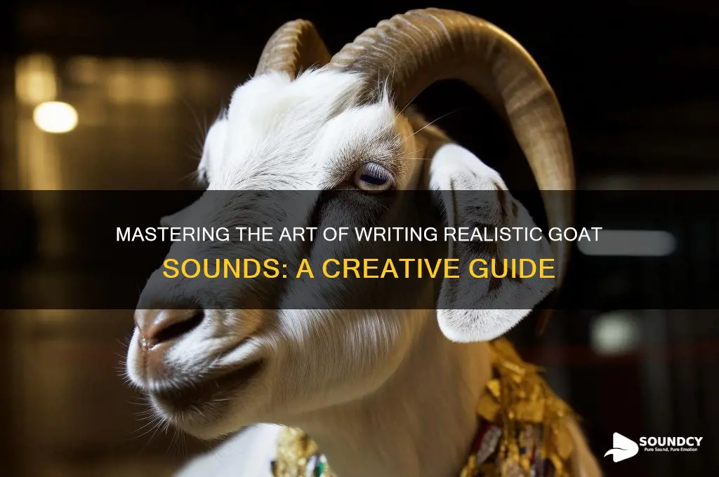 how to write goat sound