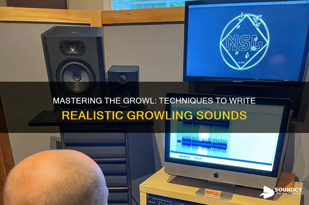 how to write growl sound