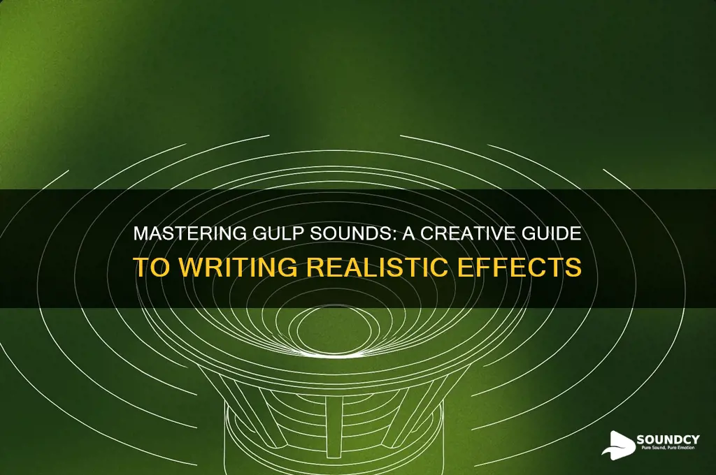 how to write gulp sounds