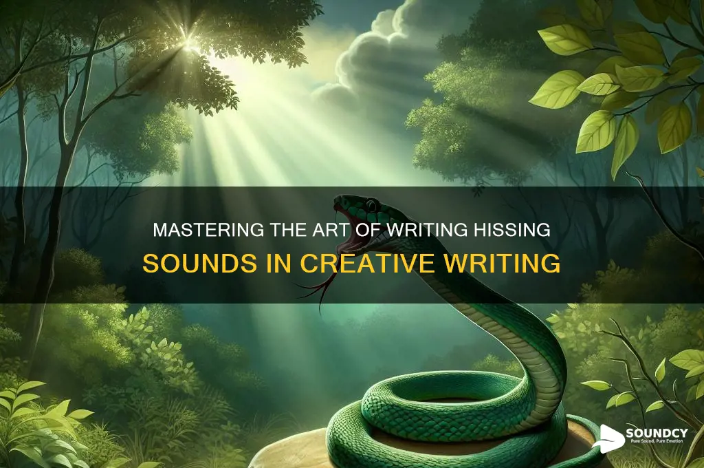 how to write hissing sound