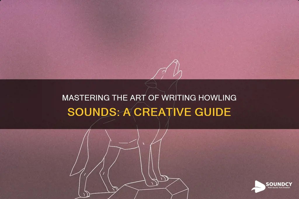 how to write howling sound