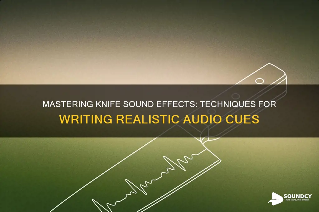 how to write knife sound
