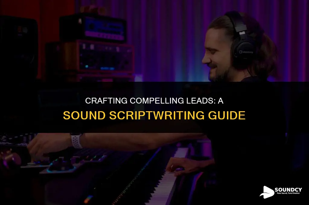 how to write lead in sound for a script
