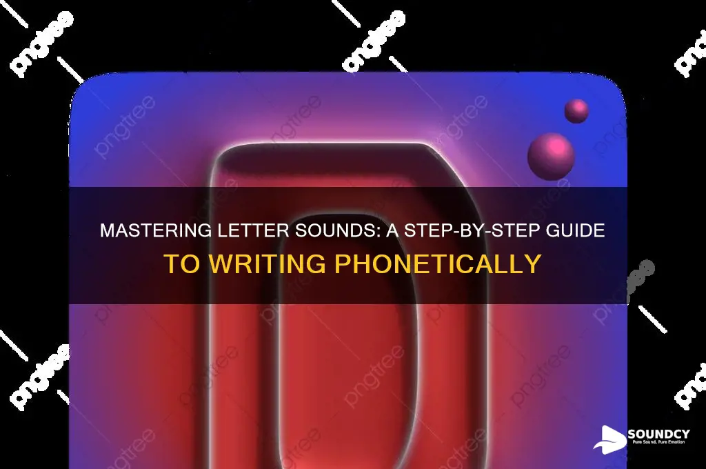 how to write letter sound