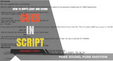 Crafting Immersive Scripts: A Guide to Writing Light and Sound Cues