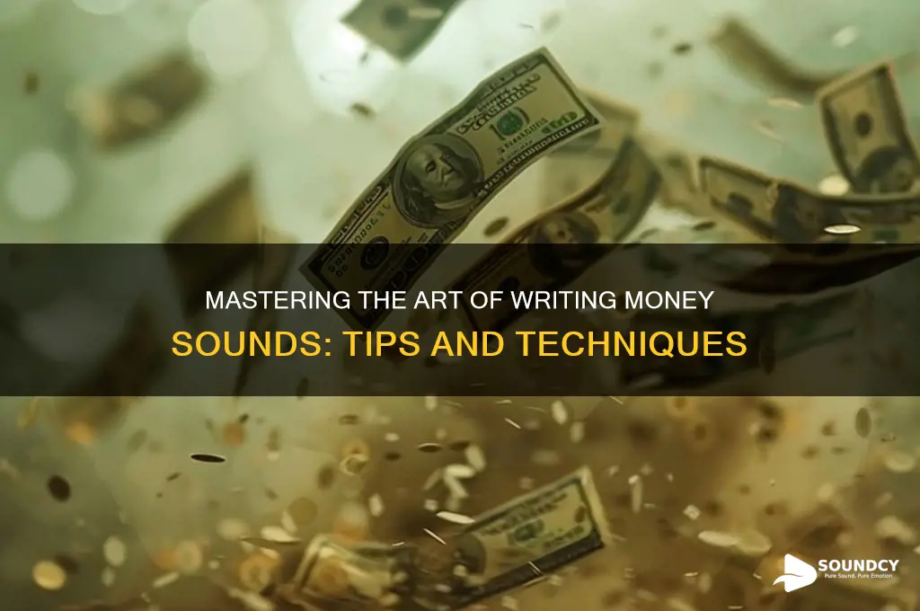 how to write money sound