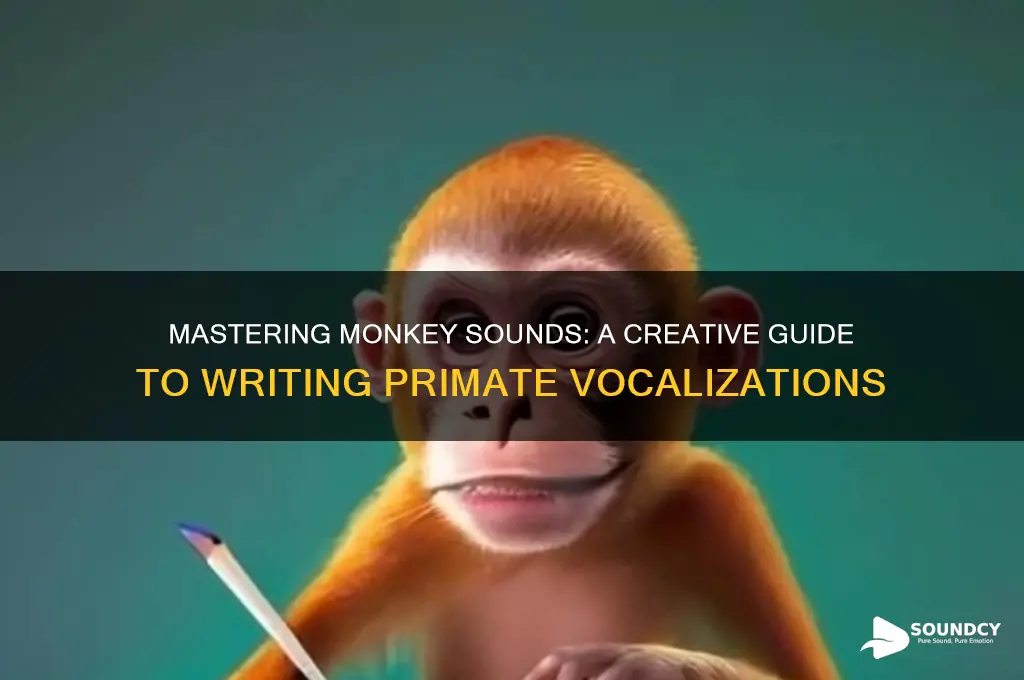 how to write monkey sounds
