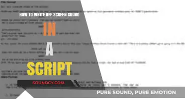 Crafting Audio Magic: A Screenwriter's Guide to Off-Screen Sound