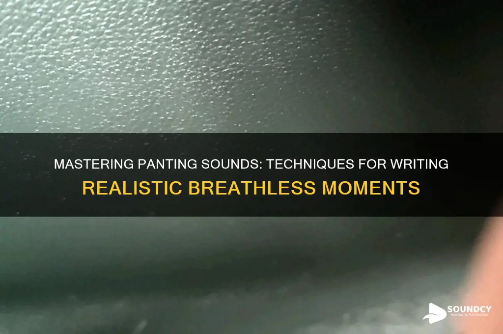how to write panting sounds