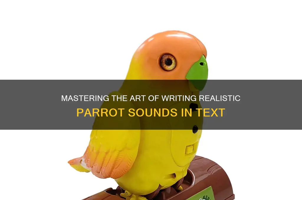 how to write parrot sound