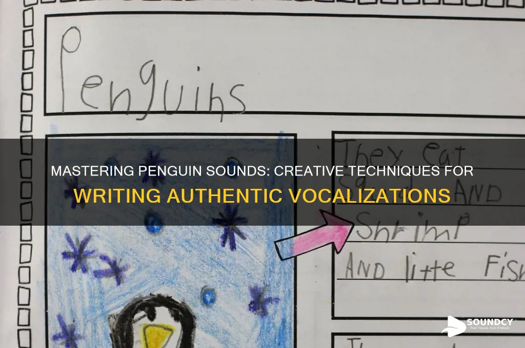 how to write penguin sounds