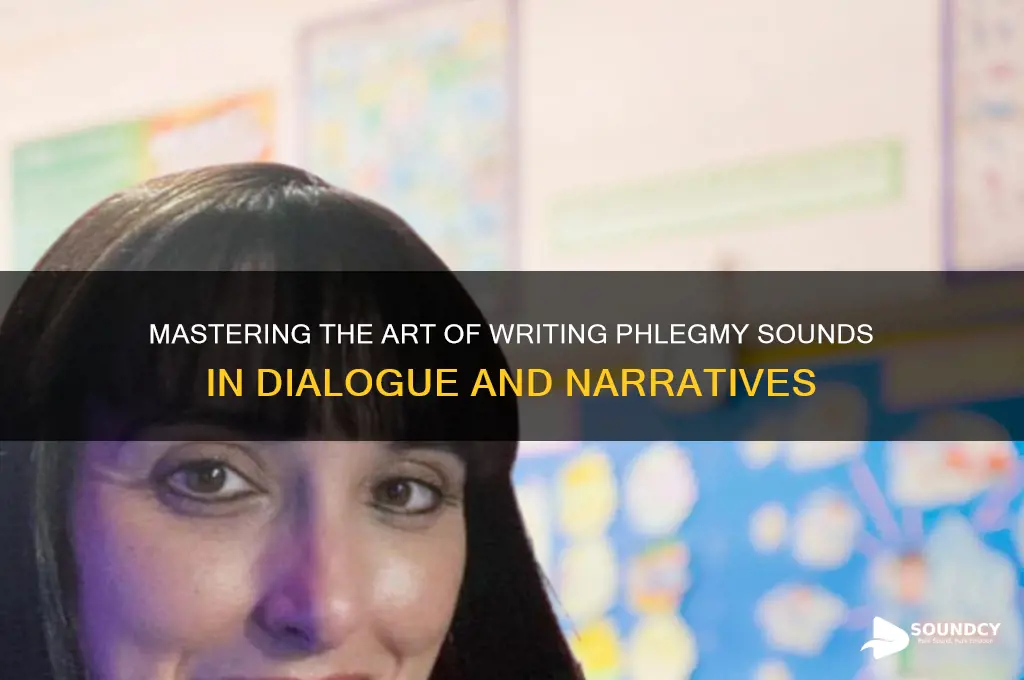 how to write phlegmy sound