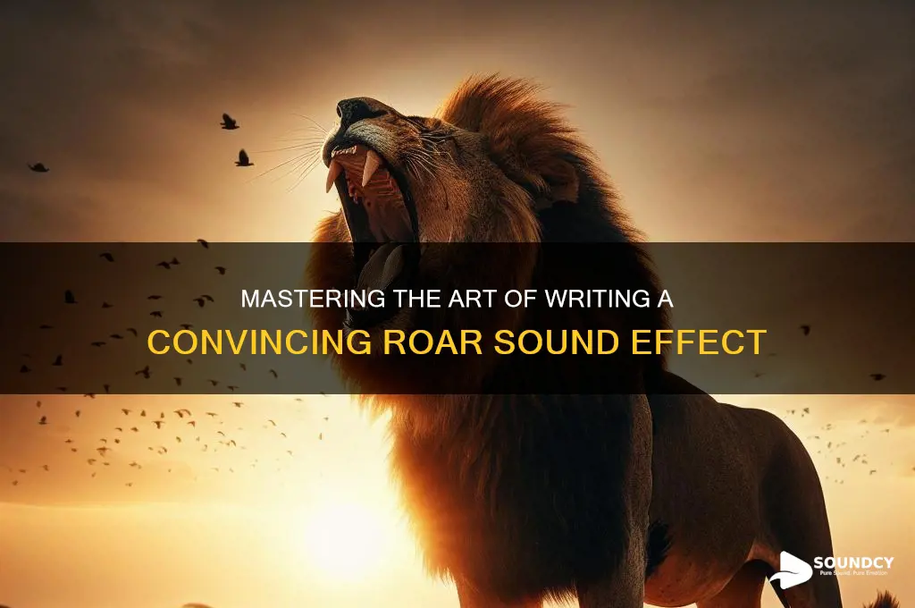 how to write roar sound