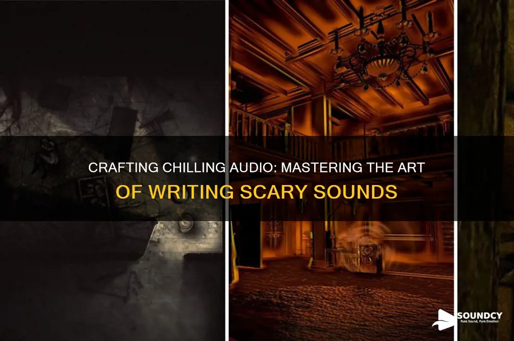 how to write scary sound