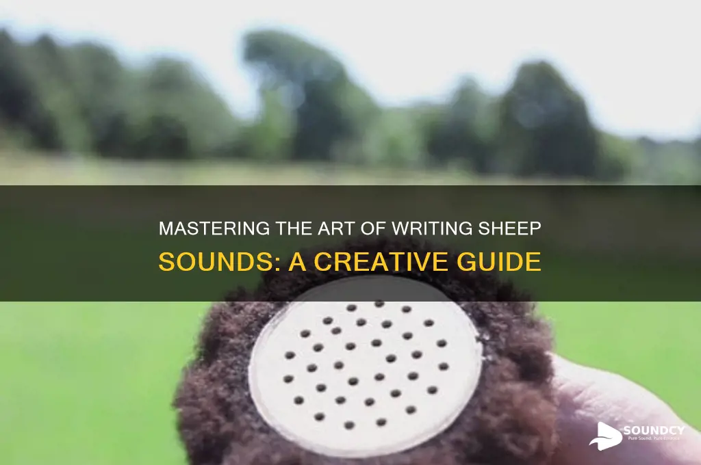 how to write sheep sound