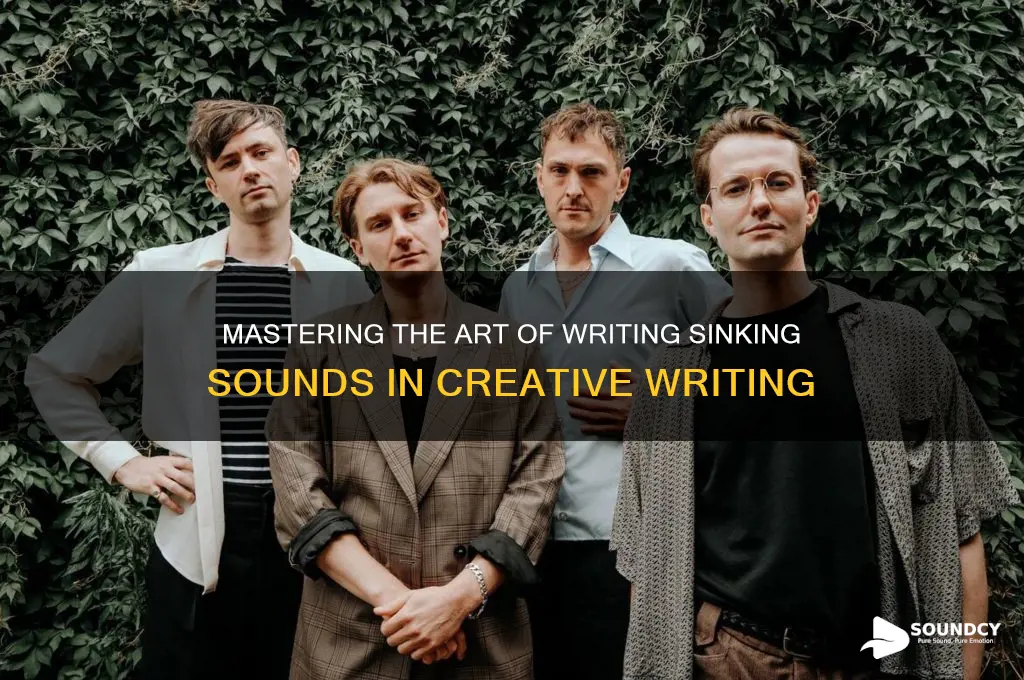 how to write sinking sound