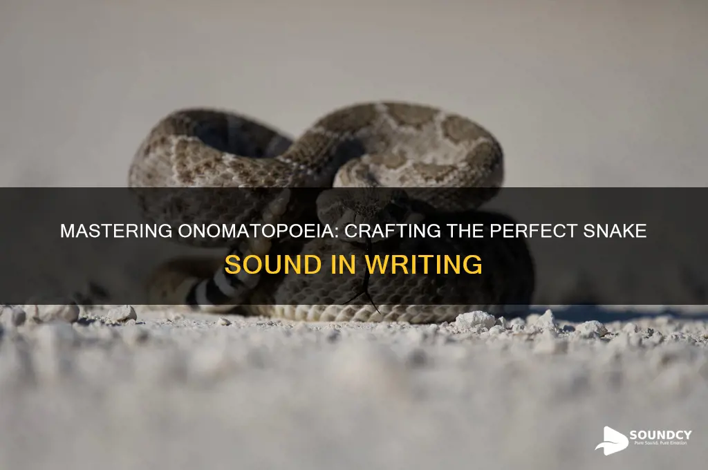 how to write snake sound