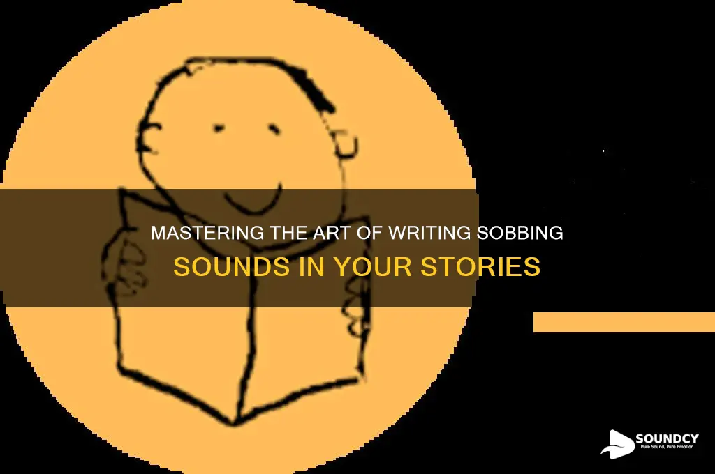 how to write sobing sound