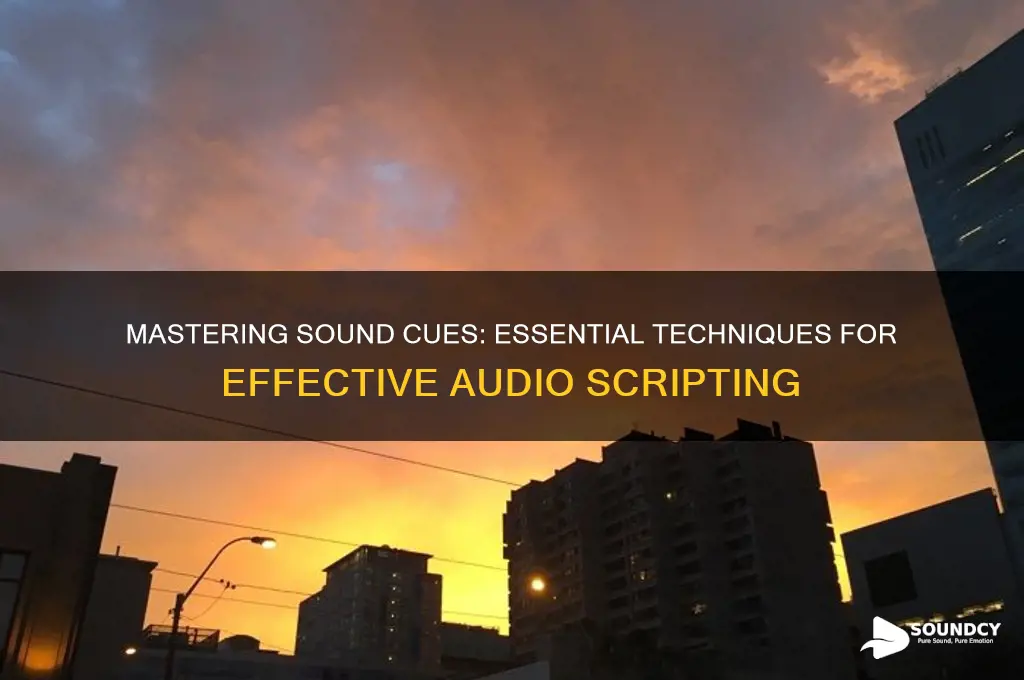 how to write sound cues
