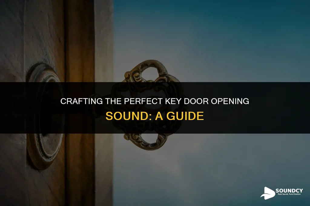 how to write sound of the key door opening