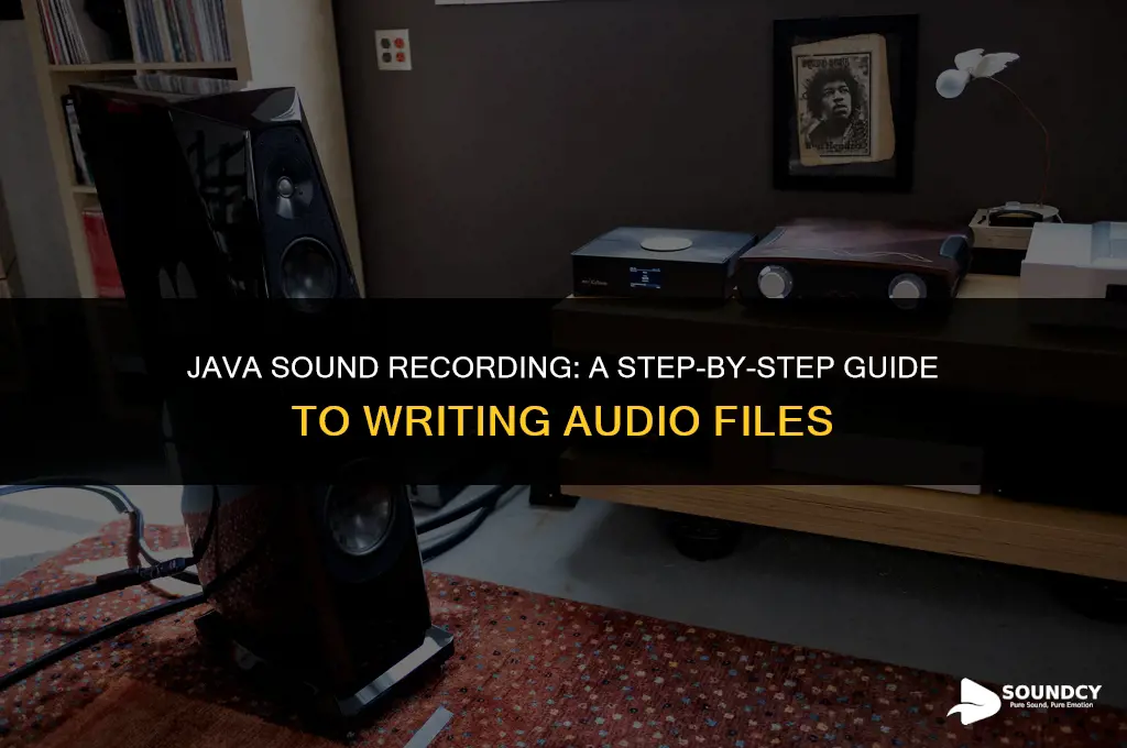 how to write sound to a file in java