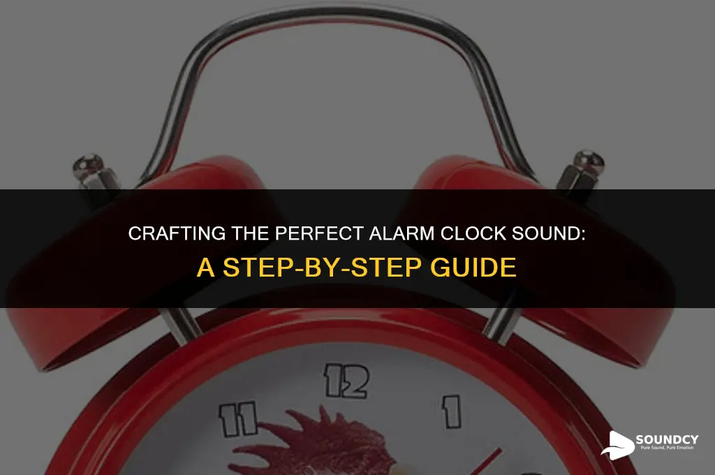 how to write the sound of a alarm clock