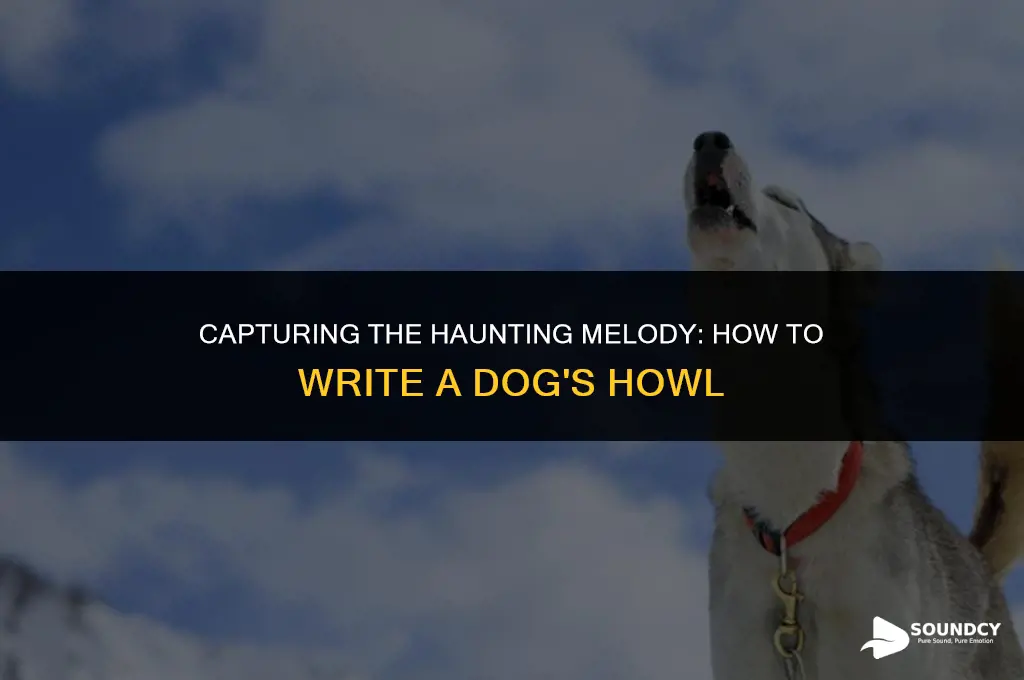 how to write the sound of a dog howling