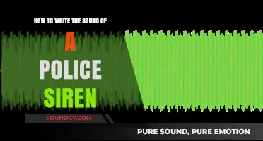 Crafting the Perfect Police Siren Sound: A Writer's Guide