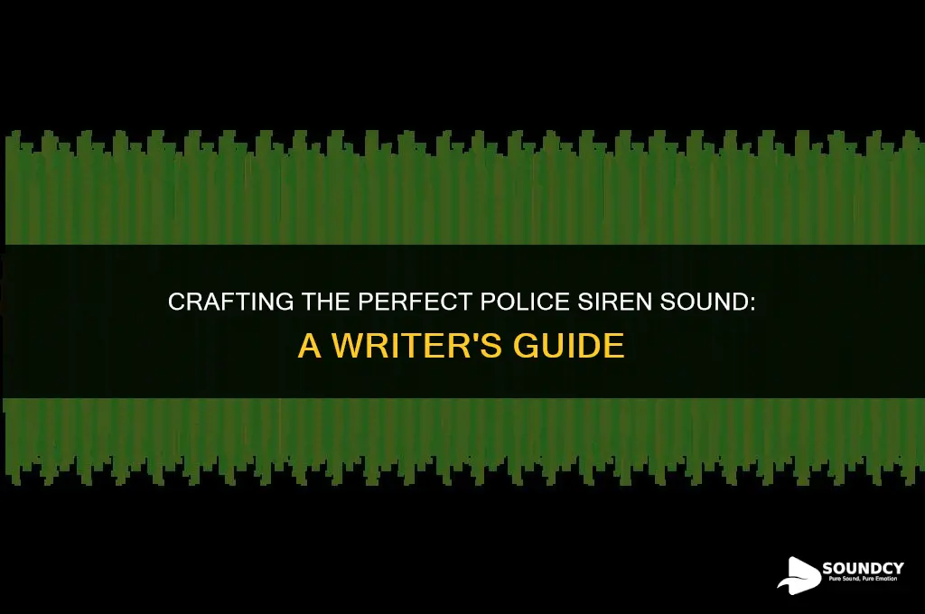 how to write the sound of a police siren