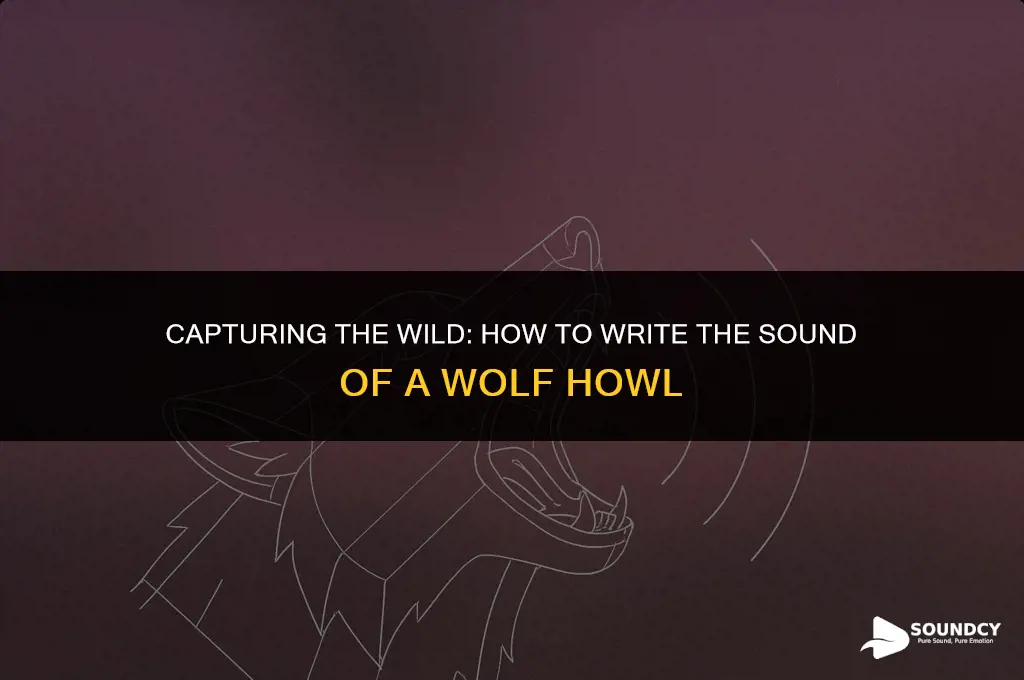how to write the sound of a wolf howl