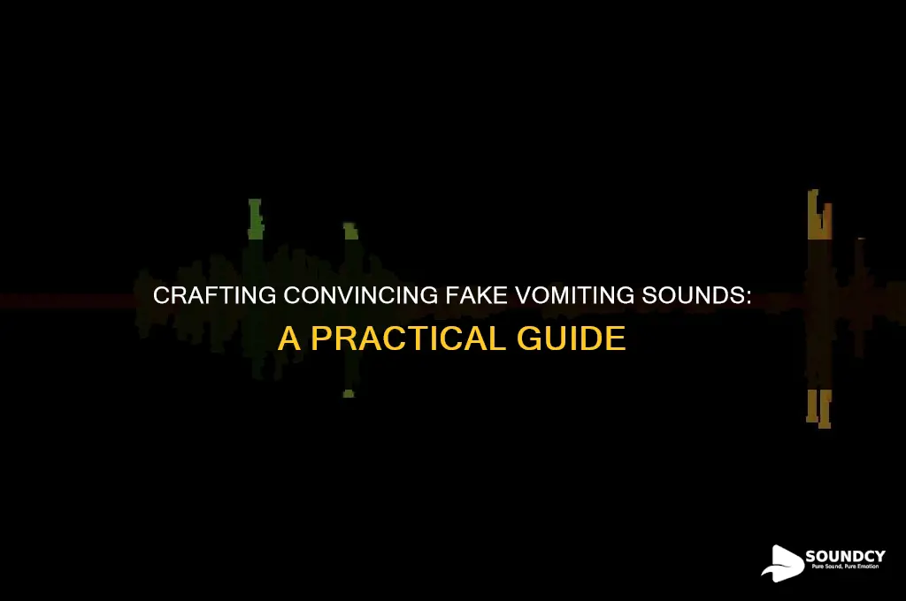 how to write the sound of fake throwing up