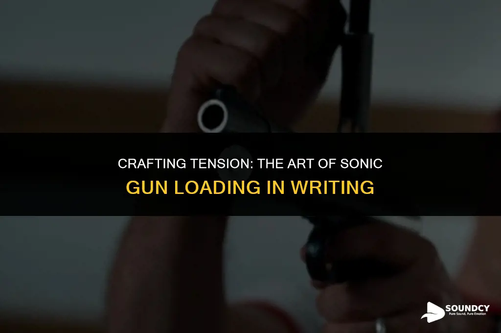how to write the sound of loading a gun