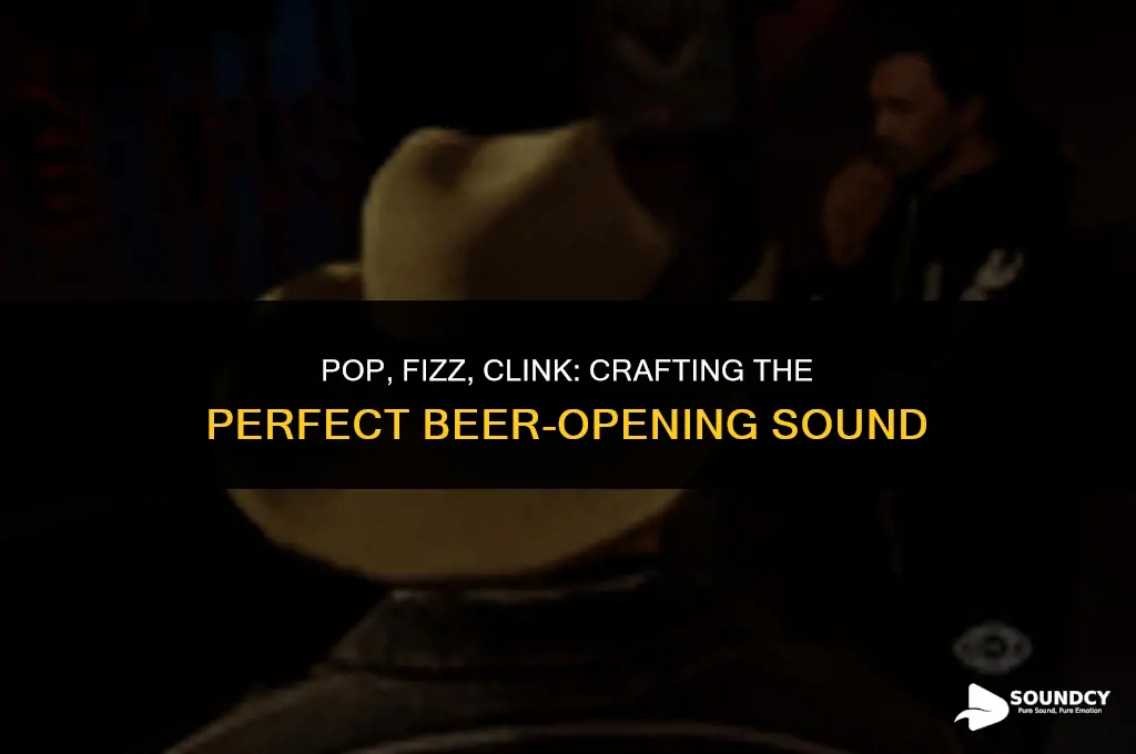 how to write the sound of opening a beer