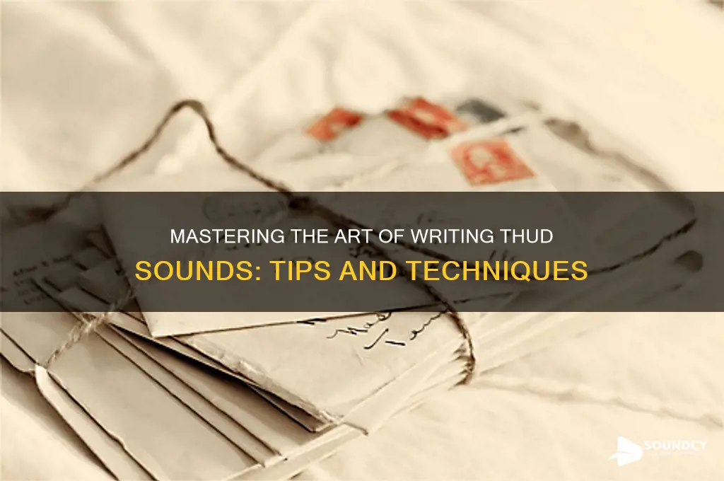 how to write thud sound