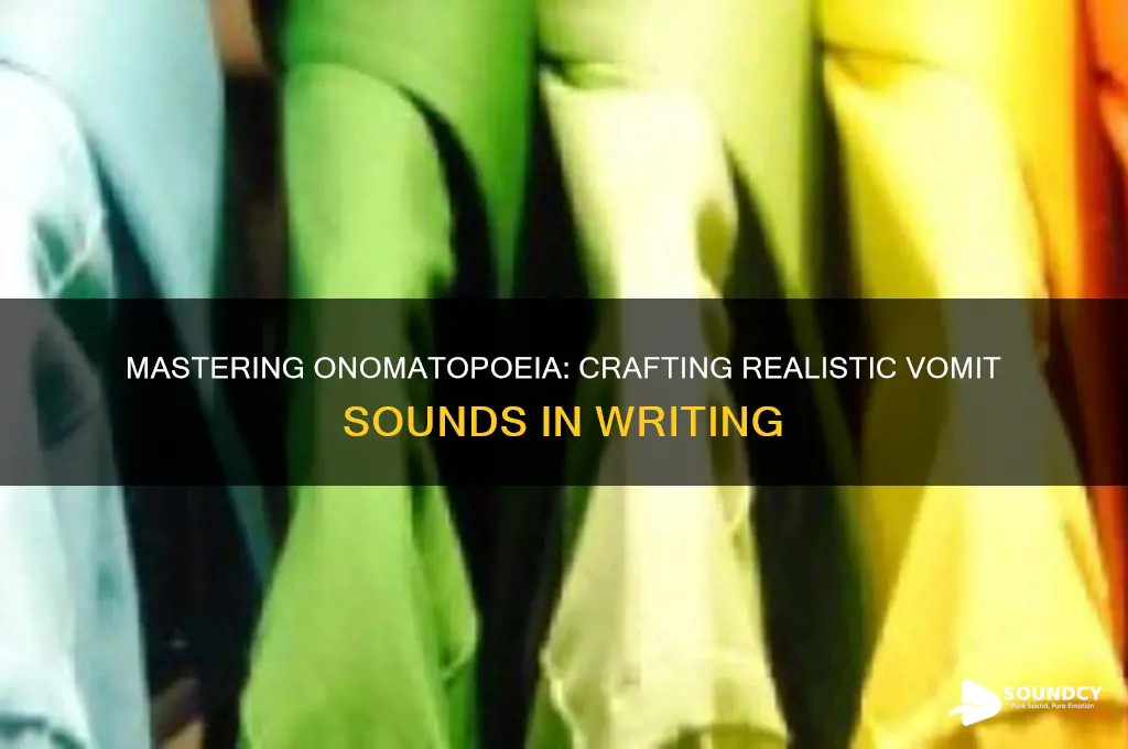 how to write vomit sound