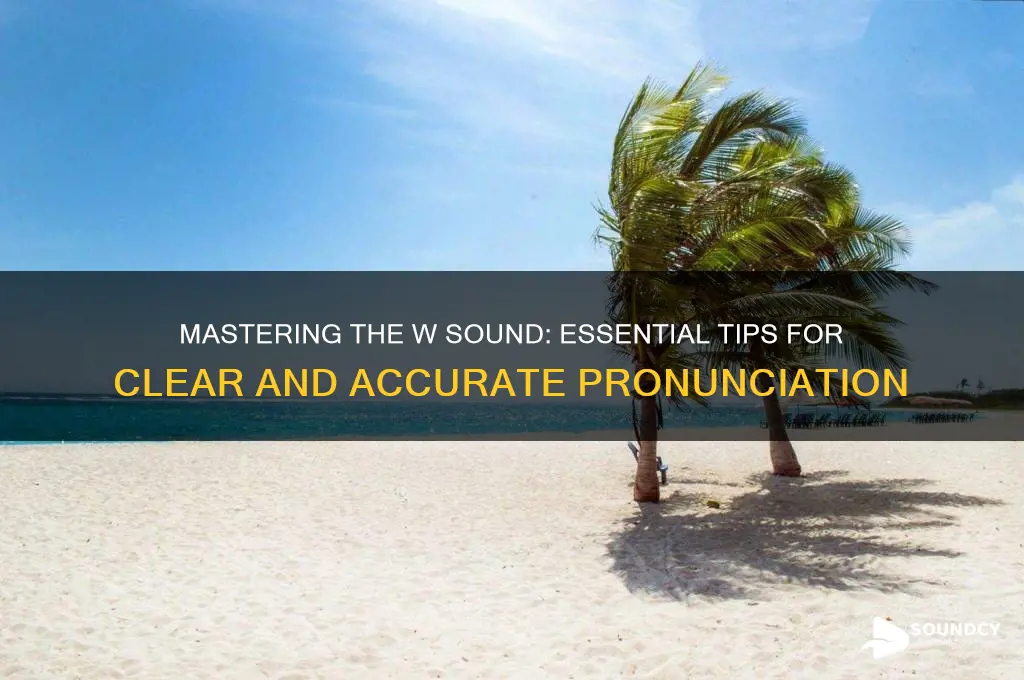 how to write w sound