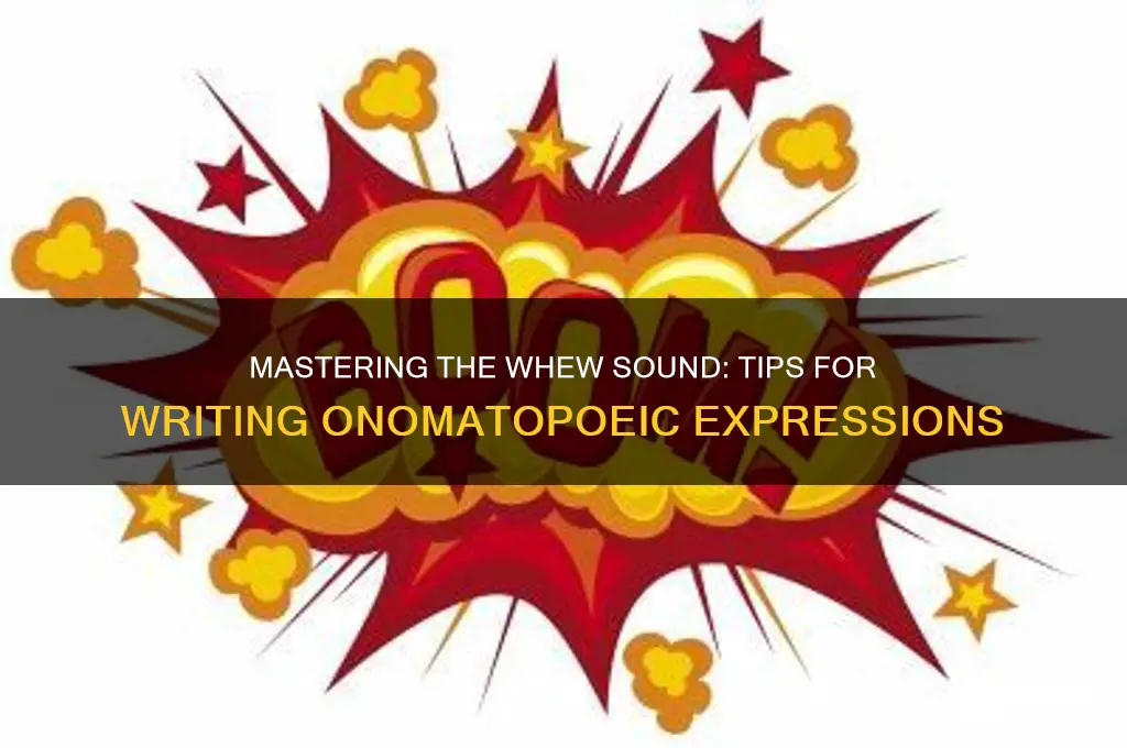 how to write whew sound