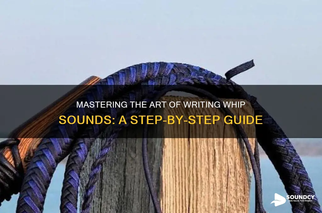 how to write whip sound