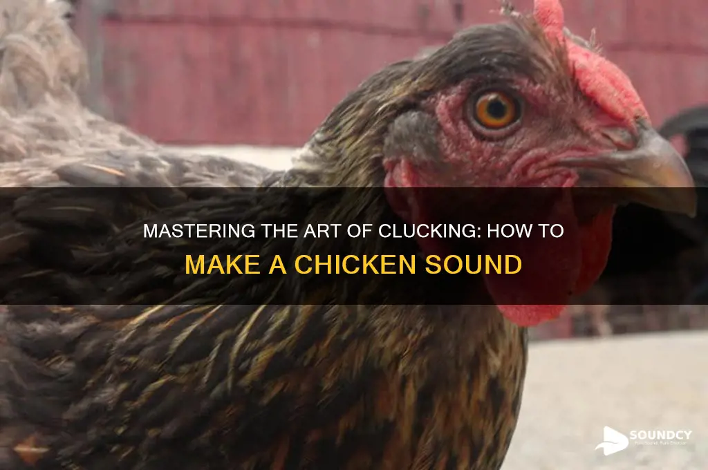 how tomake a chicken sound