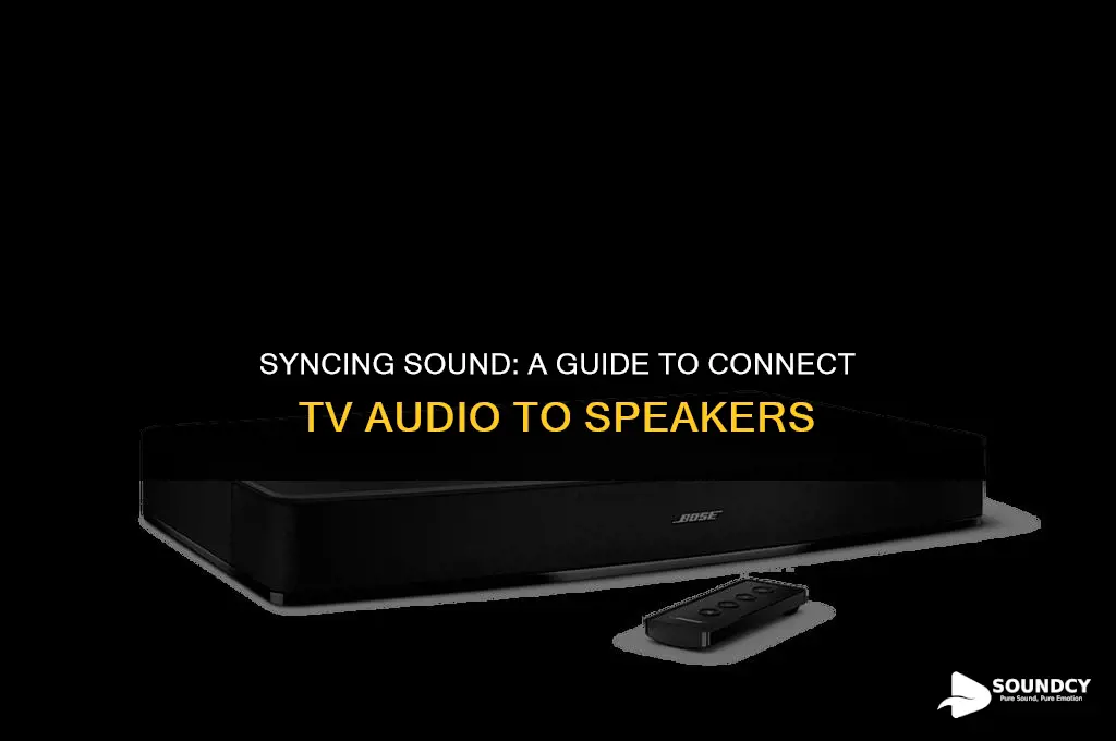 how tomake sound come from tv and the speakers