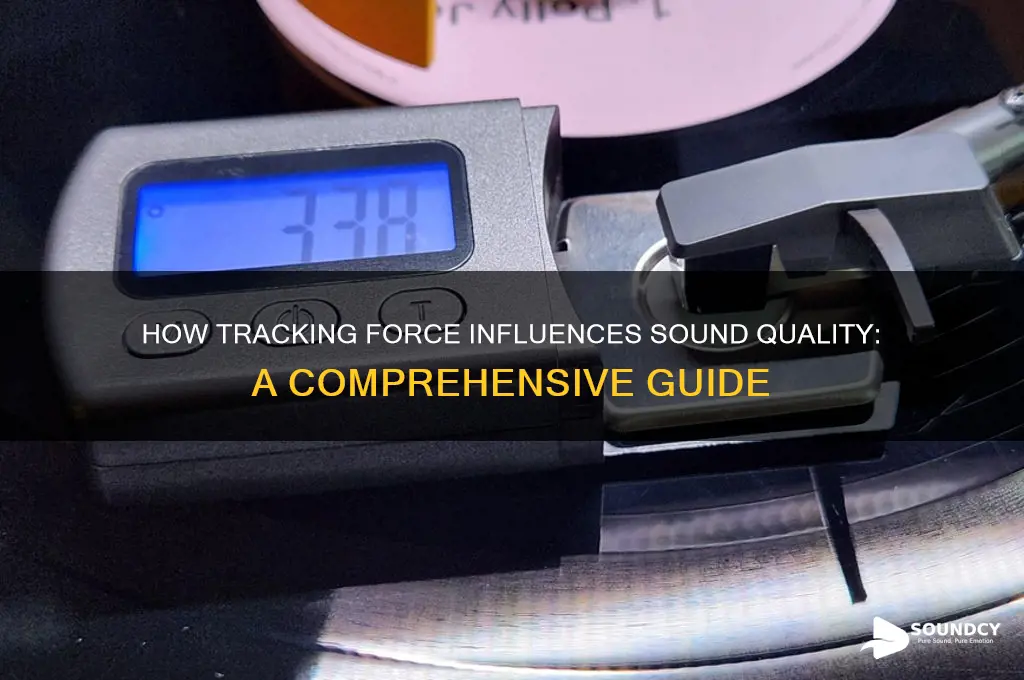 how tracking force affects sound