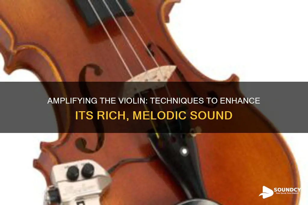 how violin sound is amplified