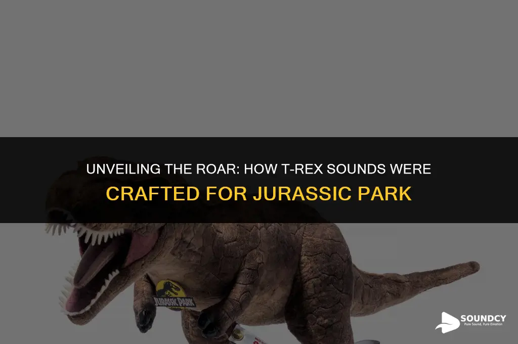 how was t rex sounds made for jurassic park