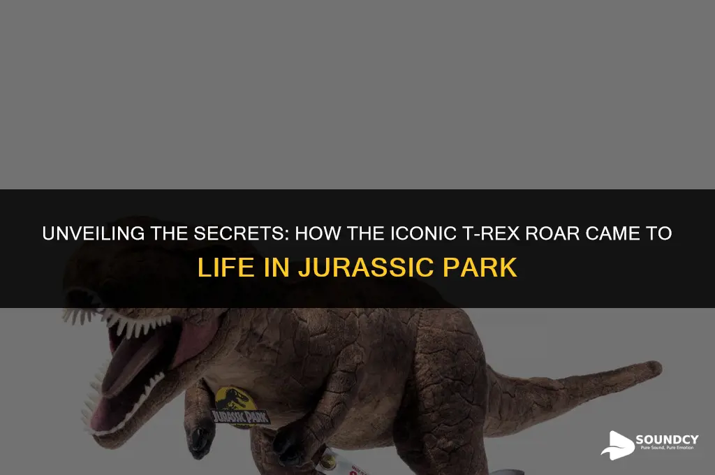 how was the trex sound made in jurassic park