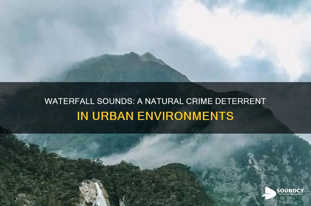 how waterfall sounds reduce crime