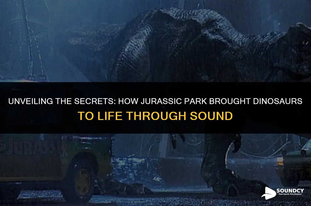 how were the dinosaur sounds made in jurassic park