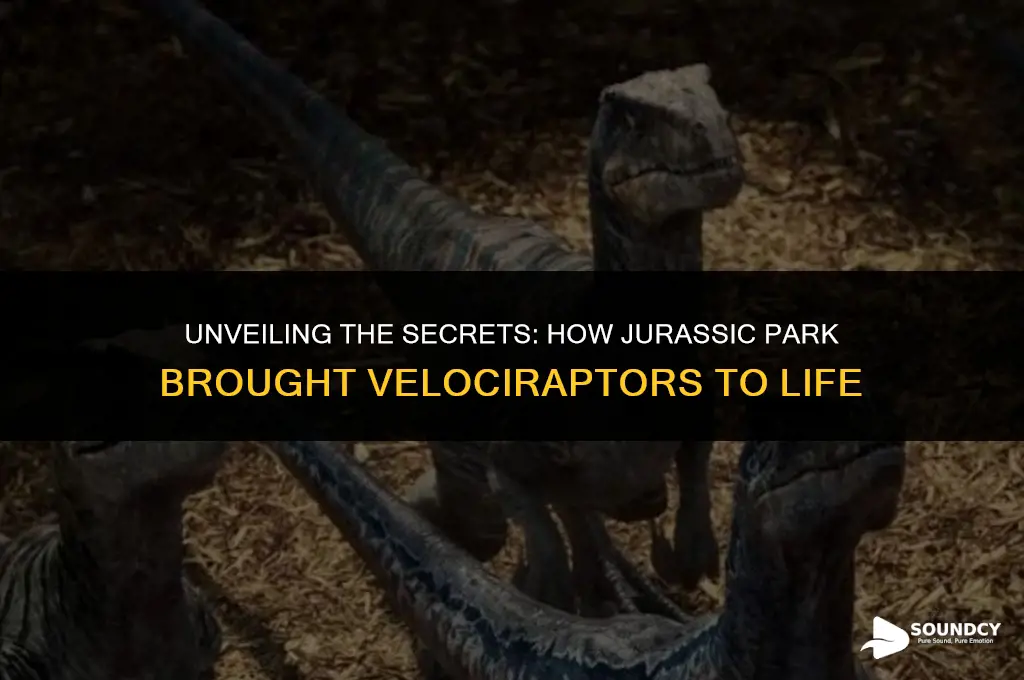how were the velociraptor sounds made in jurassic park