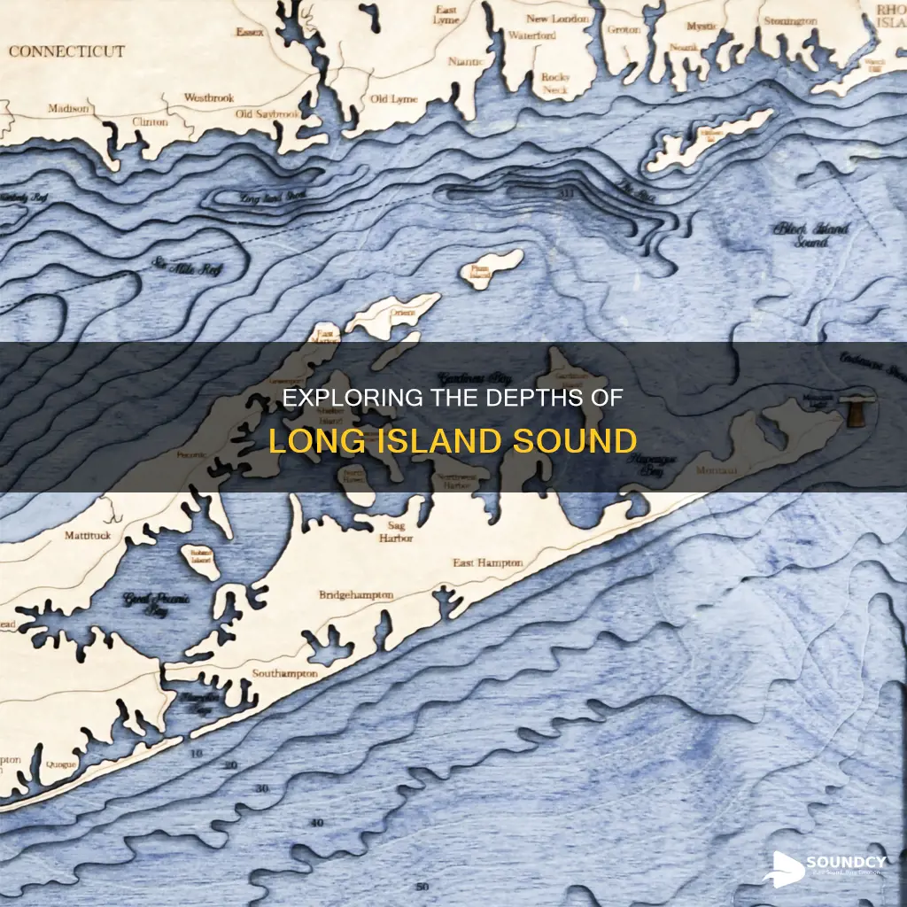 how wide is long island sound