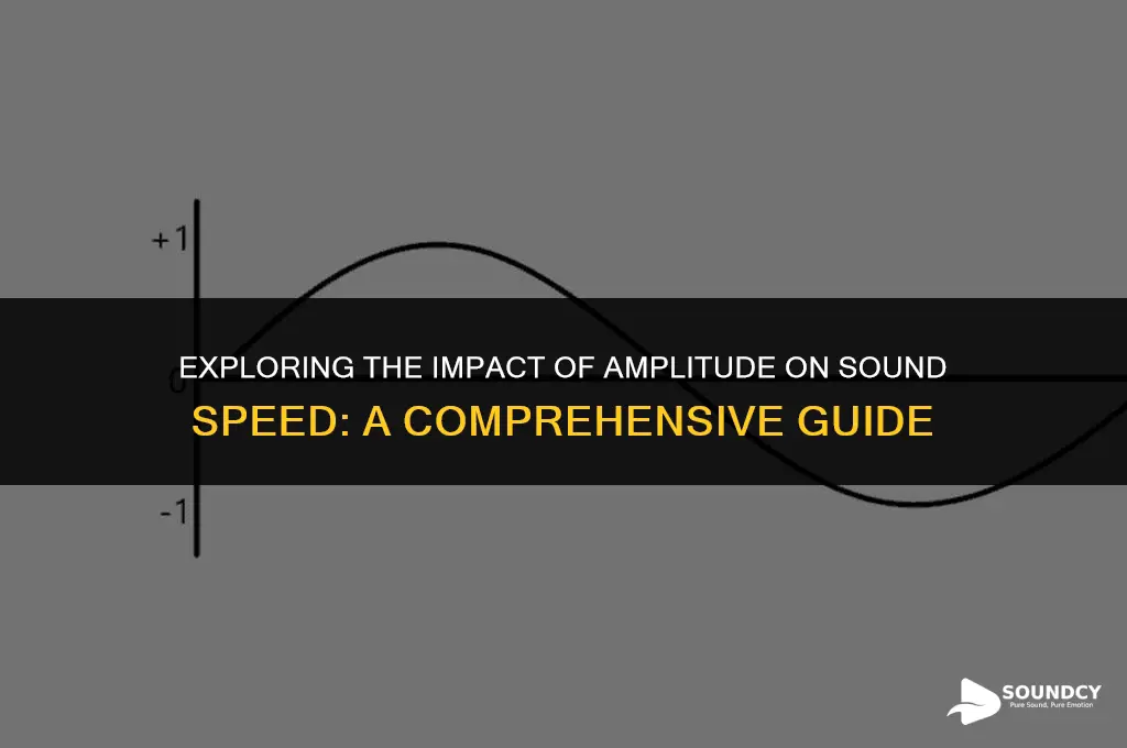 how will the amplitude affect the speed of sound