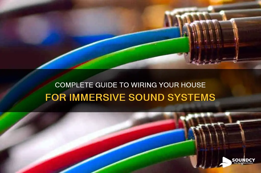 how wire house for sound